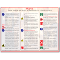 Плакат "Памятка о мерах пожарной безопасности на объектах хранения (стоянки) транспорта"
