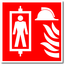 Знак "Лифт для пожарных подразделений"