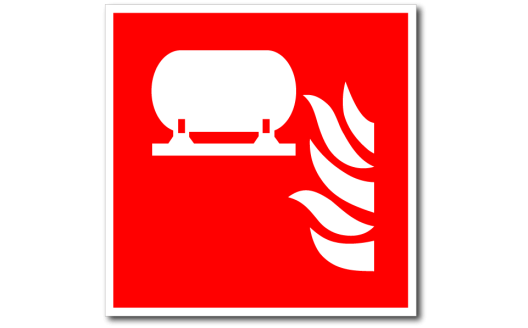 Знак "Стационарная установка пожаротушения"