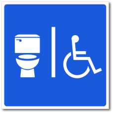 Знак "Туалет для людей с ограниченными возможностями"