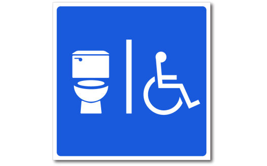 Знак "Туалет для людей с ограниченными возможностями"