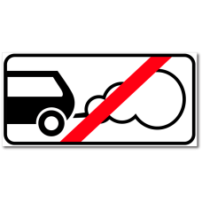 Знак "Стоянка с работающим двигателем запрещена"