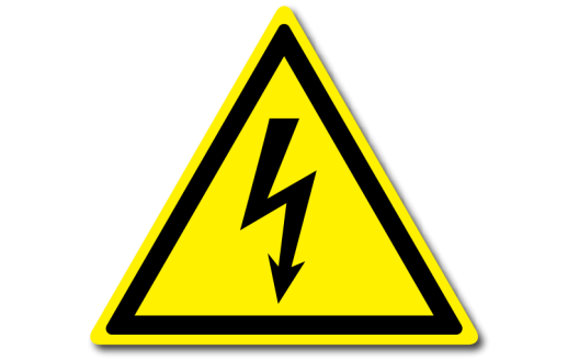 Знак "Опасность поражения электрическим током"